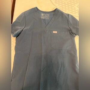 Figs blue scrub top